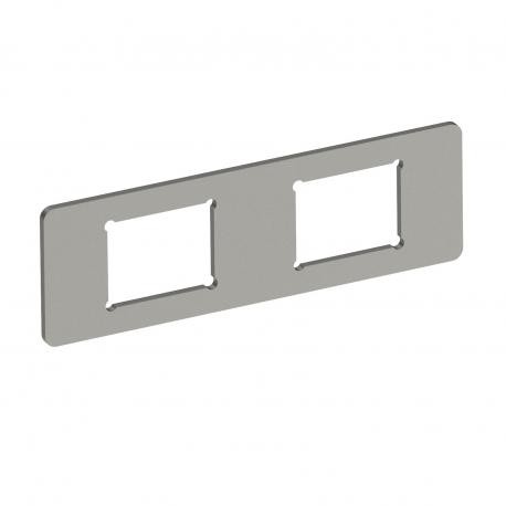 MPMT45 2C 7408705 OBO BETTERMANN Tapeta, para 2x conectores Tipo C, 77x24x1,5, Acero inoxidable 1.4301, VA, ..