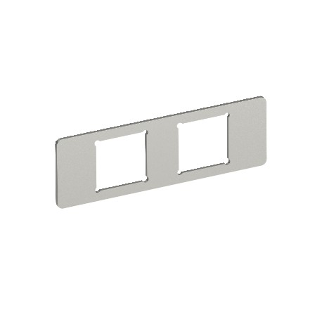 MPMT45 2F 7408707 OBO BETTERMANN Placa de montaje MPMT45 2F, para 2x conectores Tipo F 77x24x1,5 Acero inoxi..