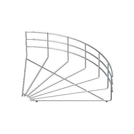 GRB 90 115 FT 6002311 OBO BETTERMANN Courbe 90 ° grille de plateau, 105x150, galvanisé à chaud, DIN EN ISO 1..