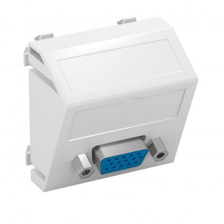 MTS-VGA S RW1 6104622 OBO BETTERMANN Prendere multimediale, VGA, con connessione a vite, 45x45mm, bianco pur..