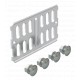 RLVK 60 VA4571 6067675 OBO BETTERMANN Union dritto, w / band.Portacables, tab.separ., 60x100, acciaio inox 1..
