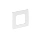 AR50-F1 RW 6119392 OBO BETTERMANN Cover frame 50 mm central insert, single, 84x84mm, Pure white, 9010, Polyc..