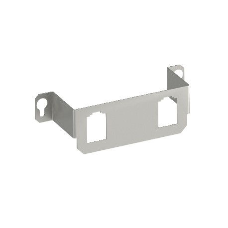 MTGE2 2B 7407847 OBO BETTERMANN Support de montage pour connecteurs de type B 2x, 116x36x34, acier inoxydabl..