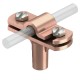 168 DIN-K-M8 5229383 OBO BETTERMANN Cable fixing device for round cable, 8-10mm, Copper-plated, Die-cast zin..
