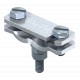 250 A-BO 5313066 OBO BETTERMANN Diagonal clamp with flange-welded bolt, Hot-dip galvanised, DIN 267, Teil 10..