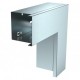LKM F80080FS 6248328 OBO BETTERMANN angolo piano, 220x220mm, Strip-zincato a norma DIN EN 10147, Acciaio, St