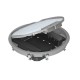 GESR9 55U V 7011 7405047 OBO BETTERMANN installation de l'appareil Set, sol en creux et en relief, gris fer,..