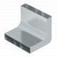 KV3 25048 7400652 OBO BETTERMANN Codo vertical, 3 comp. para EÜK, galvanizado en banda, DIN EN 10147, Acero,..