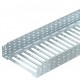 MKSM 140 FT 6059181 OBO BETTERMANN Kabelrinne MKSM perforiert mit Schnellkupplung, 110x400x3050, feuerverzin..