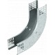 RBV 840 S FS 7007242 OBO BETTERMANN 90 ° curva vertical, ascendente, 85x400, Strip-galvanizado, DIN EN 10147..