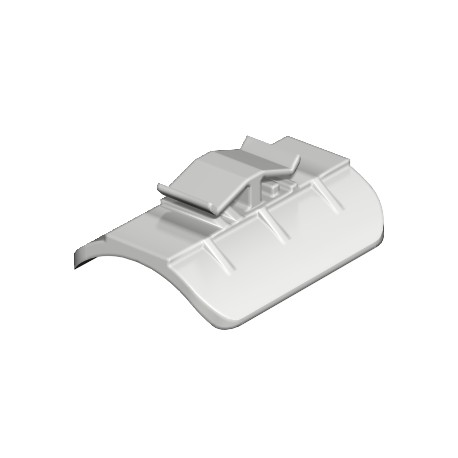 2058 64 LGR 1195646 OBO BETTERMANN Counter-trough , 58-64mm, Light grey, 7035, Polypropylene, PP