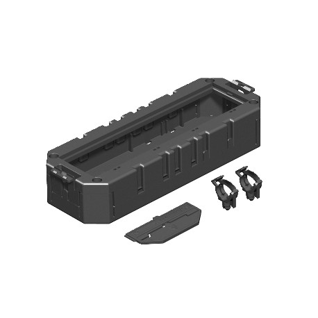 MT4 45 2-2 7429139 OBO BETTERMANN suporte modular baseada com prot., para 2 + 2 mecanismos M45, 208x76x40, g..