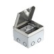 GE 2V VO 7368384 OBO BETTERMANN unité portamec. complet avec 2 Mech., argenté brossé, acier inoxydable 1.430..
