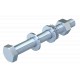 SKS 10X60 F 6408516 OBO BETTERMANN Hexagonal screw with nut and washer, M10x60, Hot-dip galvanised, DIN 267,..