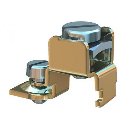 8AWR 6288704 OBO BETTERMANN Angle conn. cond. de la terre, électrozingué, DIN 50961 Acier St