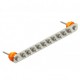 1802 10 VA 5015866 OBO BETTERMANN barre de bus équipotentielle, BigBar / 10 Tomas, 10xM10, Acier inoxydable ..