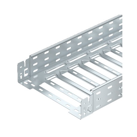 MKSM 840 FS 6059088 OBO BETTERMANN Cable tray MKSM perforated with quick connector, 85x400x3050, Strip-galva..