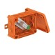 T 100 ED 6-5 A 7205540 OBO BETTERMANN Scatola di giunzione per la manutenzione funzione, 150x116x67, arancio..