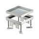 RKN2 4 VS 25 7409016 OBO BETTERMANN Definir capa e moldura quadrada, cego, 200x200mm, aço inoxidável 1.4301,..
