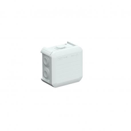 T 40 2007045 OBO BETTERMANN Junction Box mit Einträgen, 90x90x52, Hellgrau, 7035, Polypropylen, PP