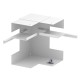 GS-DI90170RW 6278340 OBO BETTERMANN semplice, asimmetrica 90x170mm angolo interno, bianco puro, 9010 Acciaio..