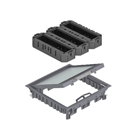 GES9-2 KU 7011 7429592 OBO BETTERMANN Definir portamec., Para montagem universal, ferro fundido cinzento, 70..