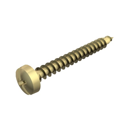 4758 3.5x45 3195074 OBO BETTERMANN Tirafondo Sprint 4758 3.5x45, cabez.plana,accion.+/- ranura 3,5x45mm Acer..