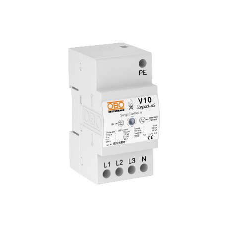 V10 COMPACT-AS 5093391 OBO BETTERMANN V10 Compact mit akustischen Signalisierung, 255V,