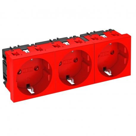 6120048 OBO BETTERMANN TOMADA CORRENTE STD-D0 ROJO3