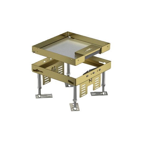 RKSN2 4 MS 25 7409204 OBO BETTERMANN Platz Kassette mit Schnurauslass, 200x200mm, Messing, CuZn