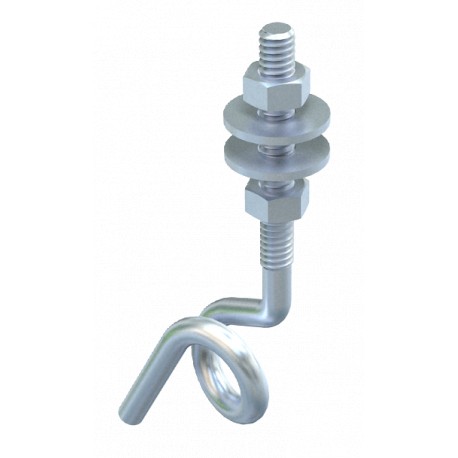948 TG6 3453820 OBO BETTERMANN crochet Oscillant, filetage M6, M6x70mm, électrozingué, DIN 50961 Acier St