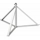 isFang 3B-100 AL 5408966 OBO BETTERMANN Supporto treppiedi per aste di captazione, 1,25x1,35m, alluminio, Alu