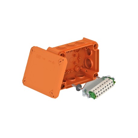 T 100 ED 4-10 D 7205580 OBO BETTERMANN Junction box for function maintenance, 150x116x67, Pastel orange, 200..