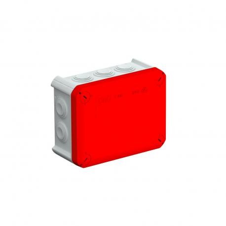 T 100 RO-LGR 2007644 OBO BETTERMANN Распределительная коробка с шишками, красный верх, 151x117x67, красный с..