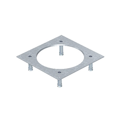 DUG 250-3R4SL130 7400483 OBO BETTERMANN Mounting lid for heavy-duty applications, 282x282, Strip-galvanised,..