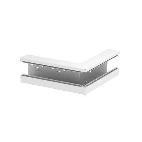 GS-AA70130RW 6277410 OBO BETTERMANN angle extérieur, asymétrique, 70x130mm, blanc pur, 9010 Steel St