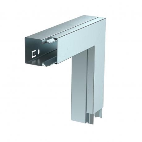 LKM F40040FS 6247490 OBO BETTERMANN angle plan, avec couvercle, 40x40mm, bande galvanisée, DIN EN 10147, Aci..