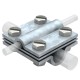 252 8-10X16 FT 5312345 OBO BETTERMANN Cross-conector, 8-10 mm, galvanizado a quente, DIN EN ISO 1461 Aço St