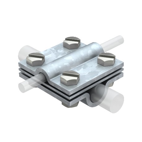 252 8-10X16 FT 5312345 OBO BETTERMANN Cross-connettore, 8-10mm, zincatura a caldo, DIN EN ISO 1461 Acciaio St