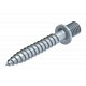 985 M6 25 3133028 OBO BETTERMANN Tirafondo de cabeza roscada, M6x25mm, electrozincado, DIN 50961, Acero, St