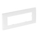 AR45-F3 RW 6119372 OBO BETTERMANN Cover frame for triple Modul 45, 84x185mm, Pure white, 9010, Polycarbonate..