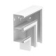 GS-DFF90210RW 6278530 OBO BETTERMANN ángulo plano caída simétrica, 90x210mm, Blanco puro, 9010, Acero, St