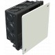 UV 80 K 2003112 OBO BETTERMANN caixa de junção, recesso, 80x80x45, preto, poliestireno, PS