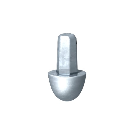 1819 25 3041255 OBO BETTERMANN Punta para picas de tierra, para sistema OMEX, 25mm, galvanizado en caliente ..