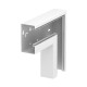 GS-AFF70130RW 6277430 OBO BETTERMANN Angle plan descendant asymétrique, 70x130mm, blanc pur, 9010 Steel St