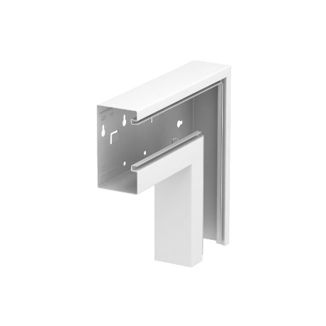 GS-AFF70130RW 6277430 OBO BETTERMANN Ângulo plano, descendente assimétrico, 70x130mm, branco puro, 9010, aço..