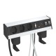 DB-M1B3 D3S2K 6116960 OBO BETTERMANN Deskbox p.conectar pronto, fixação gorducho, alumínio, alumínio anodiza..
