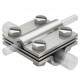 252 8-10x16 V4A 5312346 OBO BETTERMANN Conector en cruz, 8-10mm, Acero inoxidable 1.4571, VA, 1.4571
