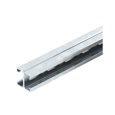 MS 21 D L6M 2V2A 1122954 OBO BETTERMANN rails profilés perforés, largeur de la fente de 22 mm, 6000x42x41, a..