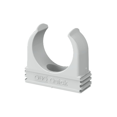 2955 M20 2149010 OBO BETTERMANN Abrazadera Quick, M20, gris claro, RAL 7035, Polipropileno, PP